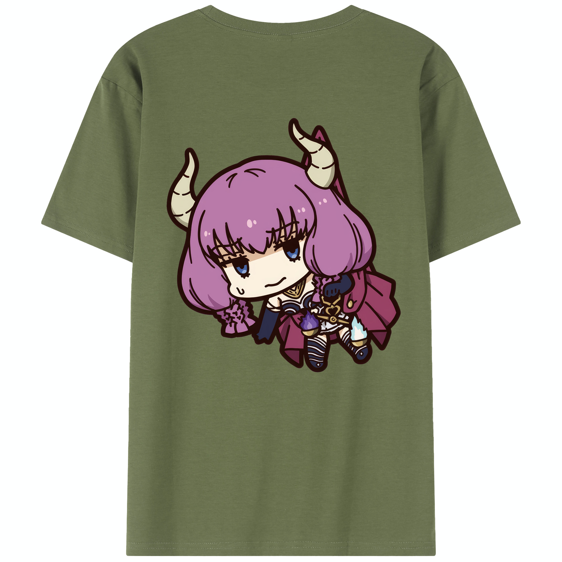 （画像用） 葬送のフリーレン Frieren 綿100％半袖Tシャツ（背面プリント）